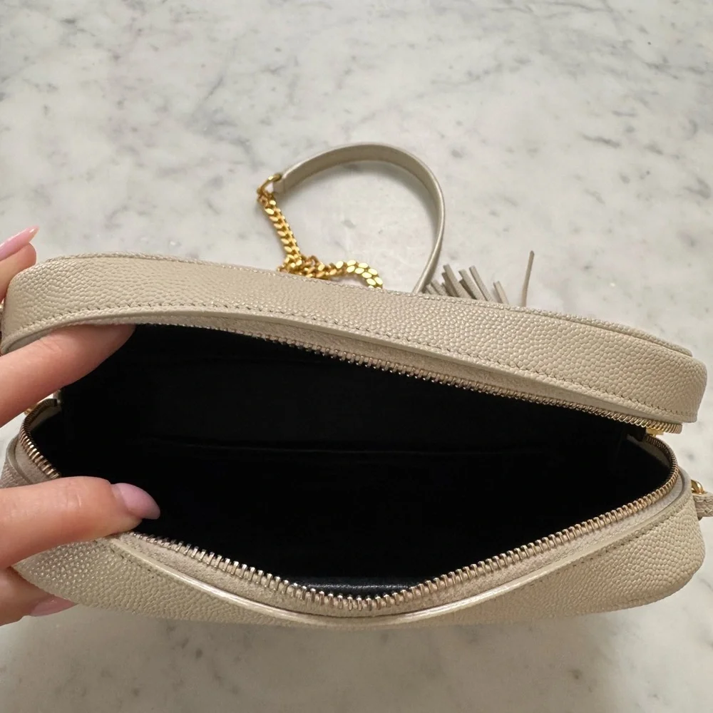 Saint Laurent Women’s Lou Mini Leather Crossbody Bag - Picture 3 of 5